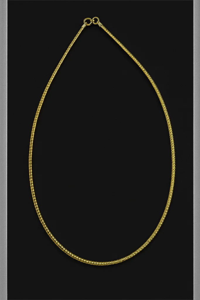 Modern Silver 925 chain with gold plated 45cm